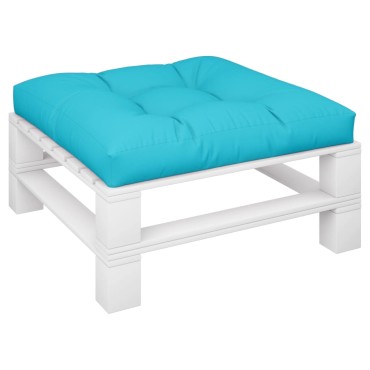 vidaXL Μαξιλάρι Παλέτας Τιρκουάζ 80x80x12cm Υφασμάτινο