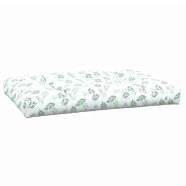 vidaXL Μαξιλάρι Παλέτας με Σχέδιο Φύλλων 120x80x12cm Υφασμάτινο