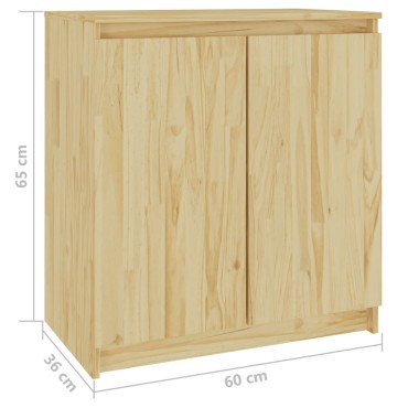 vidaXL Βοηθητικό Ντουλάπι 60x36x65cm από Μασίφ Ξύλο Πεύκου 1 τεμ.