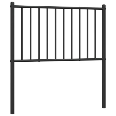 vidaXL Κεφαλάρι Μαύρο Μεταλλικό 105x3x90cm 1 τεμ.