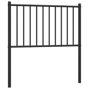 vidaXL Κεφαλάρι Μαύρο Μεταλλικό 105x3x90cm 1 τεμ.