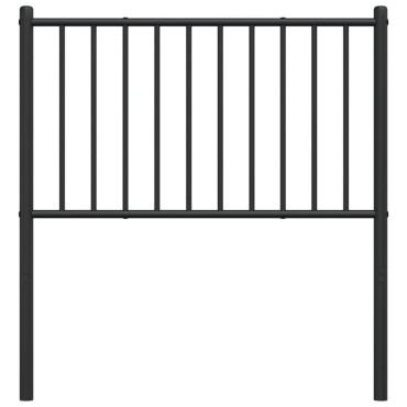 vidaXL Κεφαλάρι Μαύρο Μεταλλικό 105x3x90cm 1 τεμ.