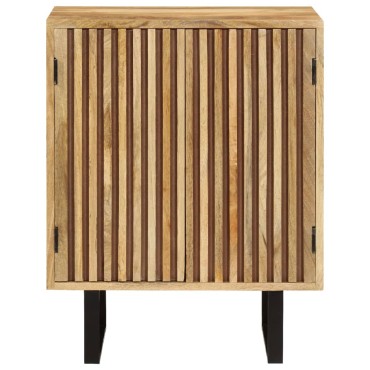 vidaXL Ντουλάπι με 2 Πόρτες 55x35x70cm από Μασίφ Ξύλο Μάνγκο 1 τεμ.