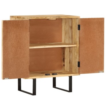 vidaXL Ντουλάπι με 2 Πόρτες 55x35x70cm από Μασίφ Ξύλο Μάνγκο 1 τεμ.