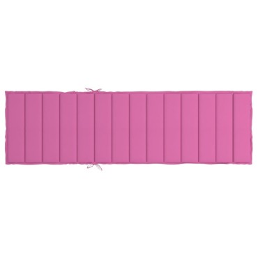 vidaXL Μαξιλάρι Ξαπλώστρας Ροζ από Ύφασμα Oxford 200x60x4cm