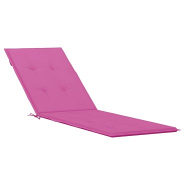 vidaXL Μαξιλάρι Ξαπλώστρας Ροζ από Ύφασμα Oxford 180x50x4cm