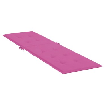 vidaXL Μαξιλάρι Ξαπλώστρας Ροζ από Ύφασμα Oxford 180x50x4cm