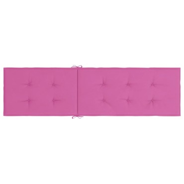 vidaXL Μαξιλάρι Ξαπλώστρας Ροζ από Ύφασμα Oxford 180x50x4cm