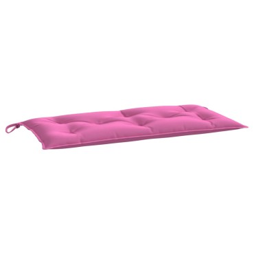 vidaXL Μαξιλάρια Πάγκου Κήπου 2 τεμ. Ροζ 100x50x7cm Υφασμάτινα