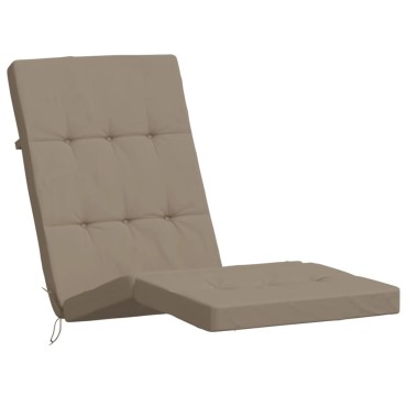 vidaXL Μαξιλάρια Ξαπλώστρας 2 τεμ. Taupe από Ύφασμα Oxford 180x55x7cm