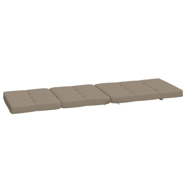 vidaXL Μαξιλάρια Ξαπλώστρας 2 τεμ. Taupe από Ύφασμα Oxford 180x55x7cm