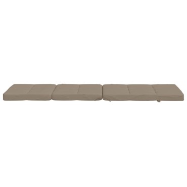 vidaXL Μαξιλάρια Ξαπλώστρας 2 τεμ. Taupe από Ύφασμα Oxford 180x55x7cm