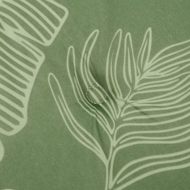 vidaXL Μαξιλάρια Ξαπλώστρας 2 τεμ. Σχέδιο με Φύλλα από Ύφασμα Oxford