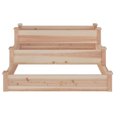vidaXL Ζαρντινιέρα Υπερυψωμένη 120 x 120 x 56 εκ. Μασίφ Ξύλο Ακακίας