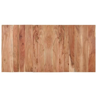 vidaXL Τραπεζαρία Μαύρη 140x70x76cm από Μασίφ Ξύλο Ακακίας 1 τεμ.