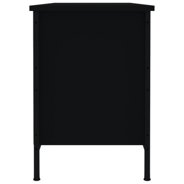 vidaXL Παπουτσοθήκη Μαύρη 100x35x50cm από Επεξεργασμένο Ξύλο