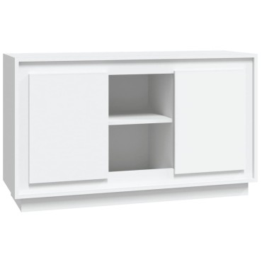 vidaXL Μπουφές Λευκός 102x35x60cm από Επεξεργασμένο Ξύλο 1 τεμ.