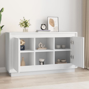 vidaXL Μπουφές Λευκός 102x35x60cm από Επεξεργασμένο Ξύλο 1 τεμ.