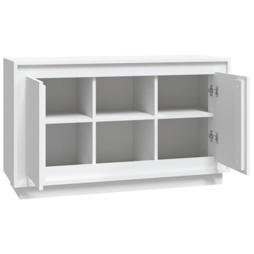 vidaXL Μπουφές Λευκός 102x35x60cm από Επεξεργασμένο Ξύλο 1 τεμ.