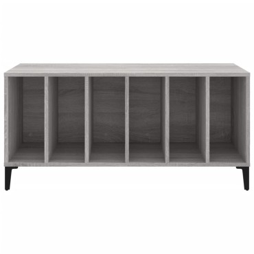vidaXL Δισκοθήκη Γκρι Sonoma 100x38x48cm από Επεξεργασμένο Ξύλο 1 τεμ.