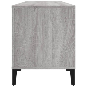 vidaXL Δισκοθήκη Γκρι Sonoma 100x38x48cm από Επεξεργασμένο Ξύλο 1 τεμ.