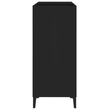 vidaXL Δισκοθήκη Μαύρη 84,5x38x89cm από Επεξεργασμένο Ξύλο 1 τεμ.