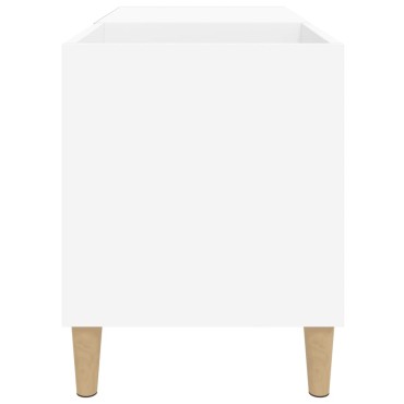 vidaXL Δισκοθήκη Λευκή 84,5x38x48cm από Επεξεργασμένο Ξύλο 1 τεμ.