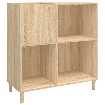 vidaXL Δισκοθήκη Sonoma Δρυς 84,5x38x89cm από Επεξεργασμένο Ξύλο 1 τεμ.