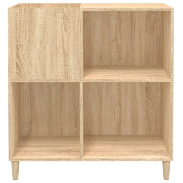 vidaXL Δισκοθήκη Sonoma Δρυς 84,5x38x89cm από Επεξεργασμένο Ξύλο 1 τεμ.