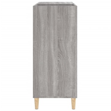 vidaXL Δισκοθήκη Γκρι Sonoma 84,5x38x89cm από Επεξεργασμένο Ξύλο 1 τεμ.