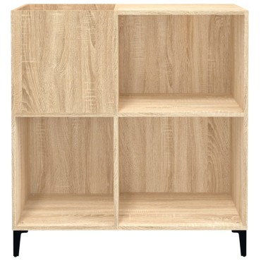 vidaXL Δισκοθήκη Sonoma Δρυς 84,5x38x89cm από Επεξεργασμένο Ξύλο 1 τεμ.