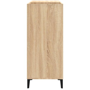 vidaXL Δισκοθήκη Sonoma Δρυς 84,5x38x89cm από Επεξεργασμένο Ξύλο 1 τεμ.