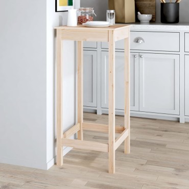 vidaXL Τραπέζι Μπαρ 50x50x110cm από Μασίφ Ξύλο Πεύκου 1 τεμ.