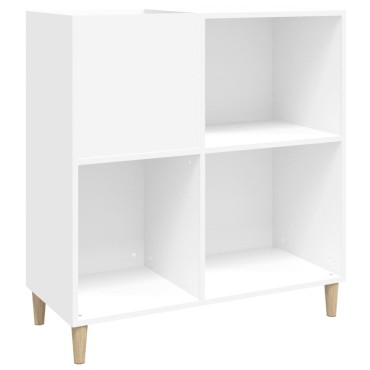 vidaXL Έπιπλο Δίσκων Λευκό 84,5x38x89cm από Επεξεργασμένο Ξύλο 1 τεμ.