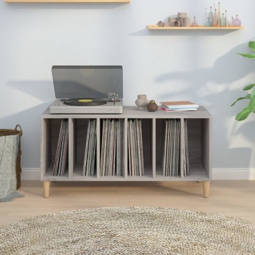 vidaXL Έπιπλο Δίσκων Γκρι Sonoma 100x38x48cm από Επεξεργασμένο Ξύλο 1 τεμ.