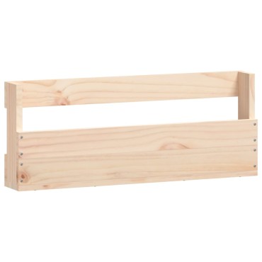 vidaXL Παπουτσοθήκες Επιτοίχιες 2 τεμ. 59x9x23cm Μασίφ Ξύλο Πεύκου