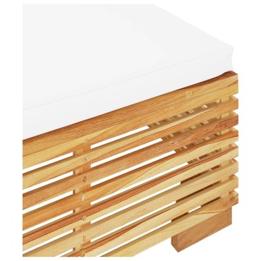 vidaXL Σαλόνι Κήπου Σετ 2 τεμ. από Μασίφ Ξύλο Teak 69,5x69,5x31cm  Διθέσιος