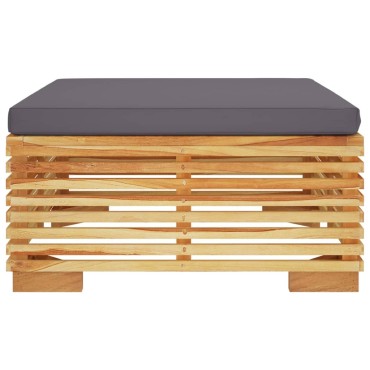 vidaXL Σαλόνι Κήπου Σετ 2 τεμ. από Μασίφ Ξύλο Teak 69,5x69,5x31cm  Διθέσιος