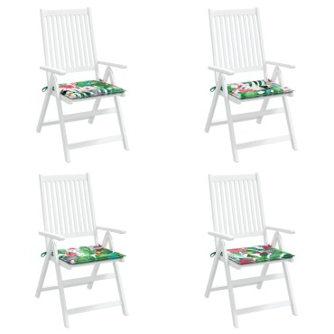 vidaXL Μαξιλάρια Καρέκλας 4 τεμ. Πολύχρωμα 40x40x4cm Υφασμάτινα
