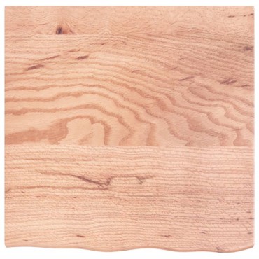 vidaXL Ράφι Τοίχου Ανοιχτό Καφέ 60x60x2cm Επεξεργ. Μασίφ Ξύλο Δρυός 1 τεμ.