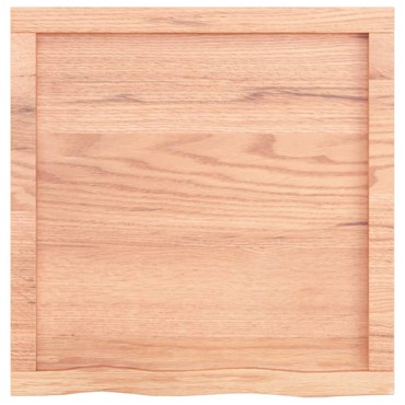 vidaXL Ράφι Τοίχου Ανοιχτό Καφέ 60x60x(2-4)cm Επεξ. Μασίφ Ξύλο Δρυός 1 τεμ.