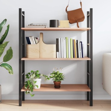 vidaXL Ράφι Τοίχου Ανοιχτό Καφέ 100x50x2cm Επεξεργ. Μασίφ Ξύλο Δρυός 1 τεμ.