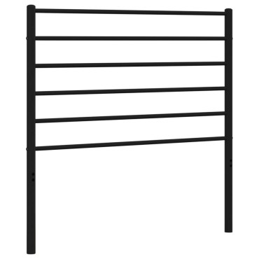 vidaXL Κεφαλάρι Μαύρο Μεταλλικό 112x3x90cm 1 τεμ.