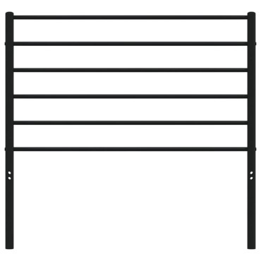 vidaXL Κεφαλάρι Μαύρο Μεταλλικό 112x3x90cm 1 τεμ.