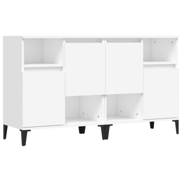 vidaXL Ντουλάπια 2 τεμ. Λευκά 60x35x70cm από Επεξεργασμένο Ξύλο