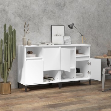 vidaXL Ντουλάπια 2 τεμ. Λευκά 60x35x70cm από Επεξεργασμένο Ξύλο