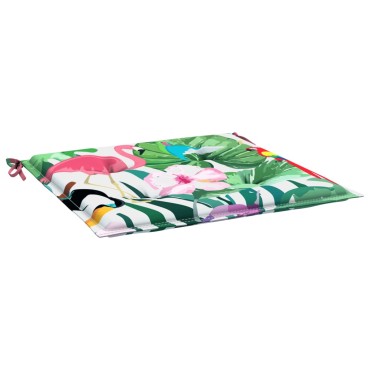 vidaXL Μαξιλάρια Καρέκλας 2 τεμ. Πολύχρωμα 50x50x4cm Υφασμάτινα