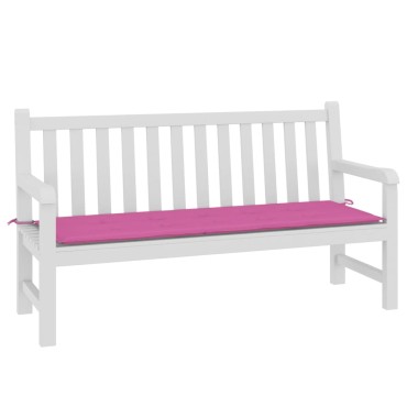 vidaXL Μαξιλάρι Πάγκου Κήπου Ροζ 150x50x4cm Ύφασμα Oxford