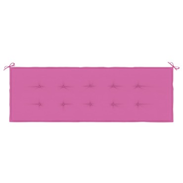 vidaXL Μαξιλάρι Πάγκου Κήπου Ροζ 150x50x4cm Ύφασμα Oxford