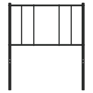 vidaXL Κεφαλάρι Μαύρο Μεταλλικό 80x3x90cm 1 τεμ.